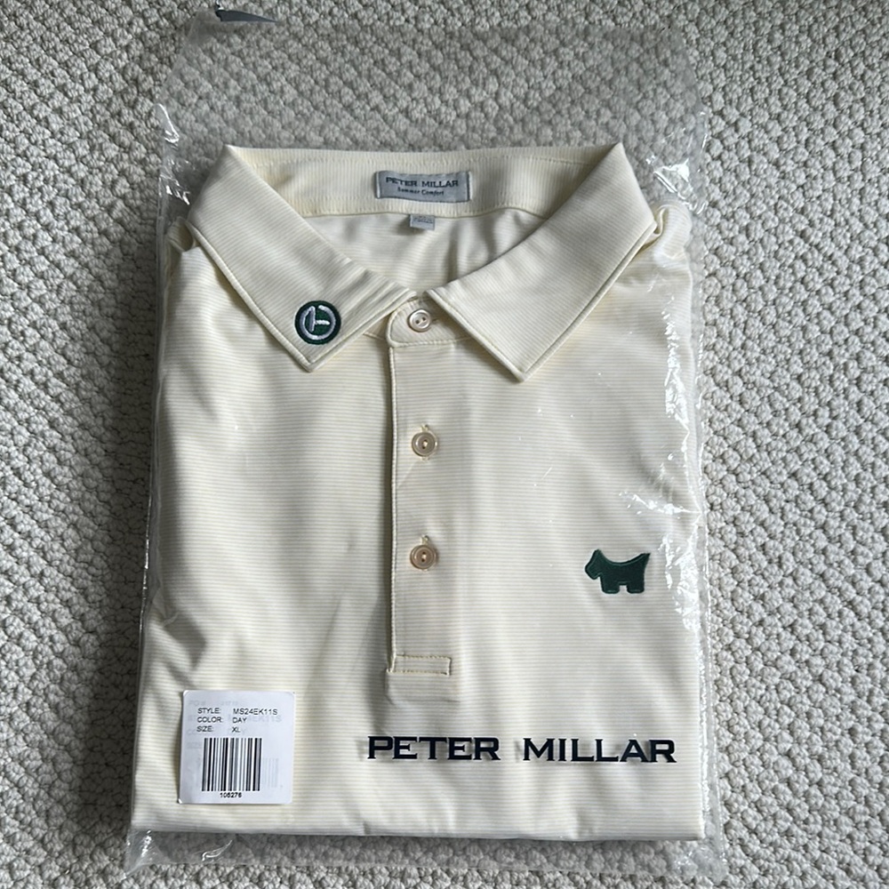 Scotty Cameron Pale Yellow Masters Polo with Green Logo